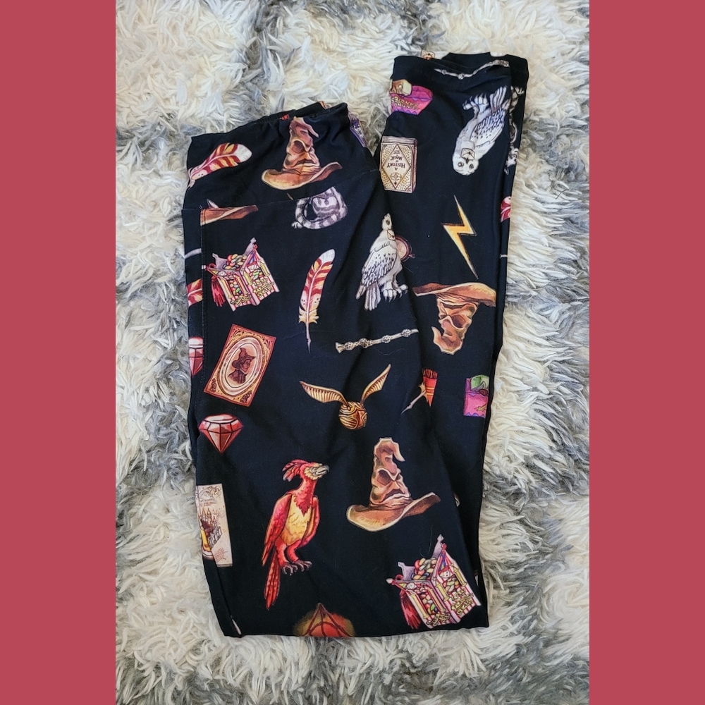 Magic Themed Yoga Leggings Harry Potter